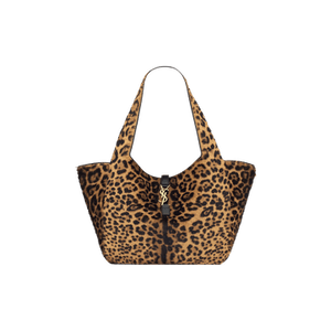Saint Laurent Le 5 Á 7 Bea Pony Hair Tote Bag 'Manto Natural/Black'