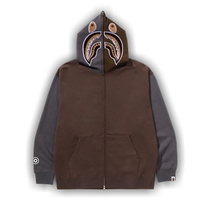 BAPE Shark Full Zip Hoodie #2 'Beige'