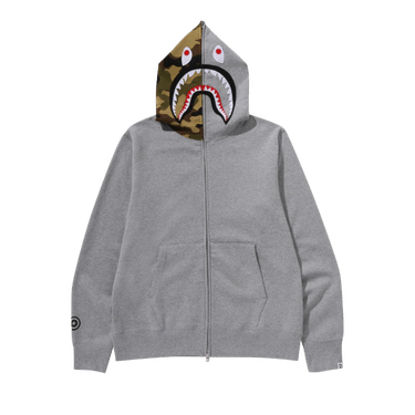 BAPE 1st Shark Full Zip Hoodie 'Grey'