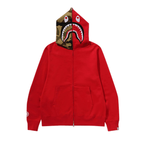 BAPE 1st Shark Full Zip Hoodie 'Red'