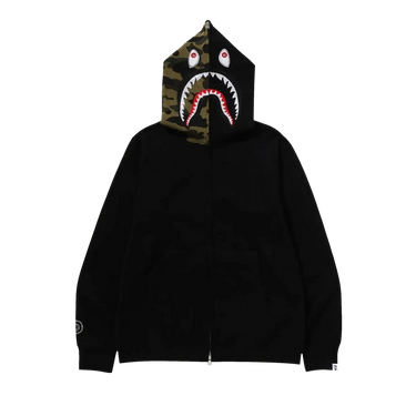 BAPE 1st Camo Swarovski Shark Full Zip Hoodie 'Black'