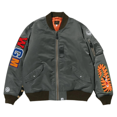 BAPE Shark MA-1 Bomber Jacket 'Olive Drab'