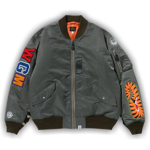 BAPE Shark MA-1 Bomber Jacket 'Olive Drab'