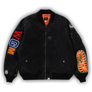 BAPE Shark MA-1 Bomber Jacket 'Black'
