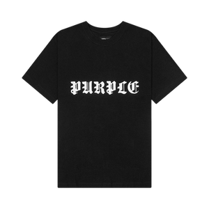 PURPLE BRAND Textured Jersey Short-Sleeve Tee 'Black'