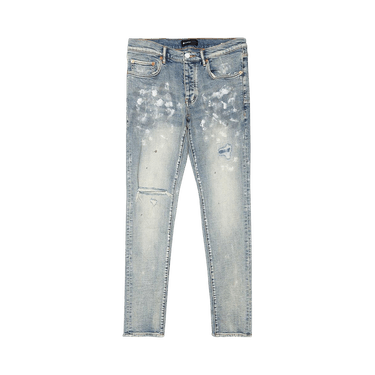 PURPLE BRAND Paint Blowout Jeans 'Light Indigo'