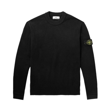 Stone Island Logo Patch Crewneck Jumper 'Black'
