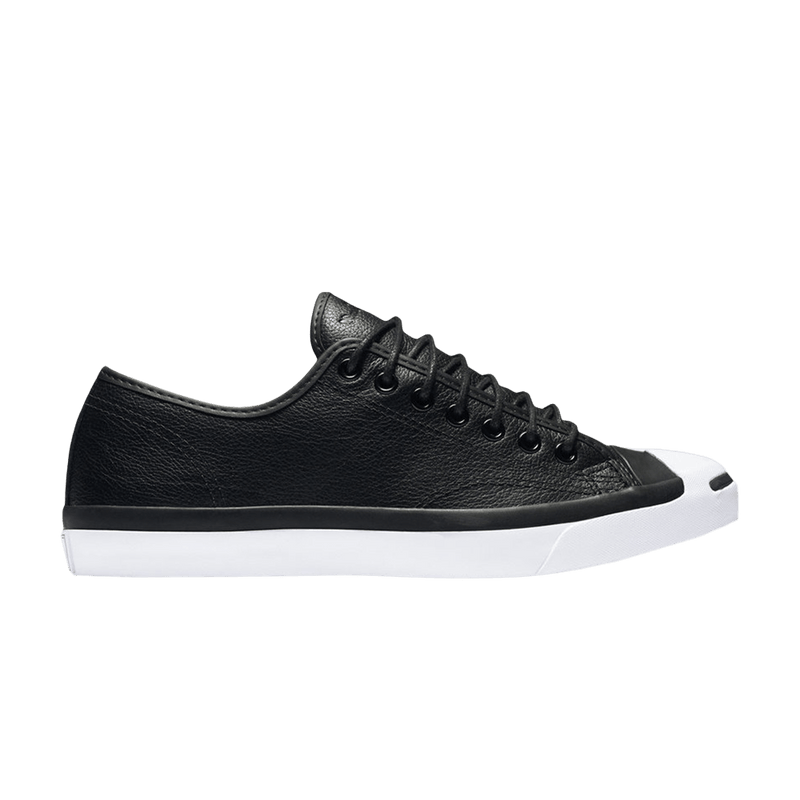 Converse Jack Purcell Tumbled Leather Low 'Black' 147574C