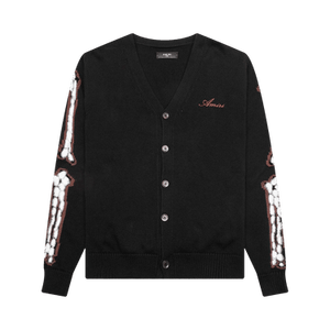 Amiri Leopard Bones Cardigan 'Black'