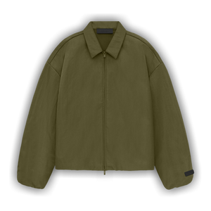Fear of God Essentials Textured Nylon Trucker Jacket 'Military'