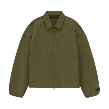 Fear of God Essentials Textured Nylon Trucker Jacket 'Military'