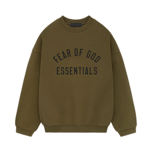 Fear of God Essentials Fleece Crewneck 'Olive'