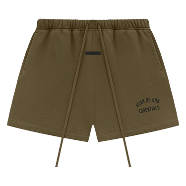 Fear of God Essentials Fleece Soccer Short 'Olive'