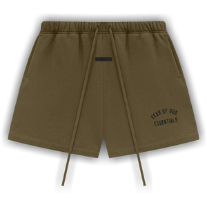 Fear of God Essentials Fleece Soccer Short 'Olive'
