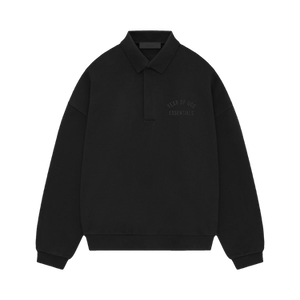 Fear of God Essentials Fleece Polo 'Black'