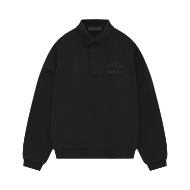 Fear of God Essentials Fleece Polo 'Black'