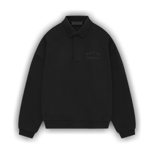 Fear of God Essentials Fleece Polo 'Black'