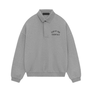 Fear of God Essentials Fleece Polo 'Dark Heather'
