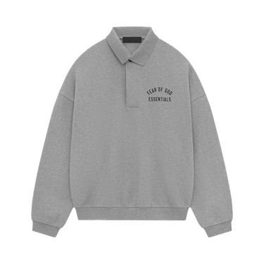 Fear of God Essentials Fleece Polo 'Dark Heather'