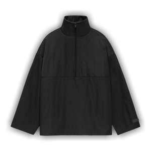Fear of God Essentials Textured Nylon Halfzip Pullover 'Black'
