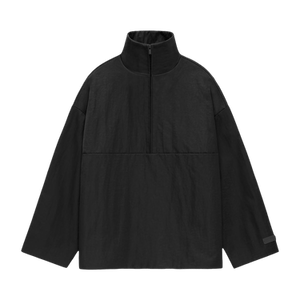 Fear of God Essentials Textured Nylon Halfzip Pullover 'Black'