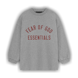 Fear of God Essentials Kids Jersey Long-Sleeve Tee 'Dark Heather'