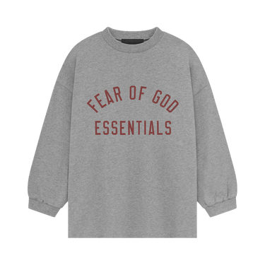 Fear of God Essentials Kids Jersey Long-Sleeve Tee 'Dark Heather'