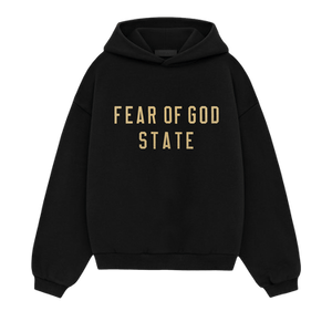 Fear of God Essentials Kids Fleece Hoodie 'Black'