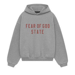 Fear of God Essentials Kids Fleece Hoodie 'Dark Heather'