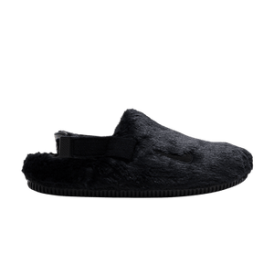 Nike Wmns Calm Mule SE 'Triple Black Fur'