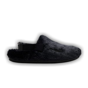 Nike Wmns Calm Mule SE 'Triple Black Fur'
