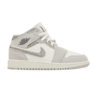 Air Jordan 1 Mid SE GS 'Neutral Grey Sail'