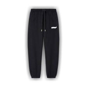 Off-White Spray Arrow Cuffed Sweatpants 'Black/White'