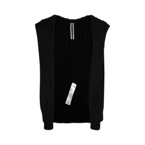 Rick Owens Sleeveless Liner Cardigan 'Black'