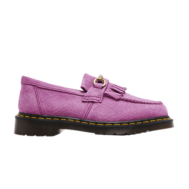 Dr. Martens Adrian Snaffle Repello Emboss Suede Kiltie Loafer 'Thrift Pink'