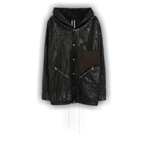 Rick Owens Denim Tour Hoodie 'Black/Brown/Black'