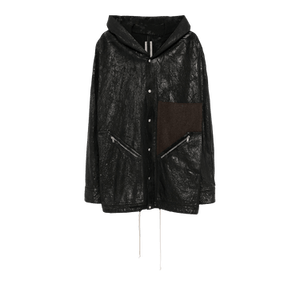 Rick Owens Denim Tour Hoodie 'Black/Brown/Black'