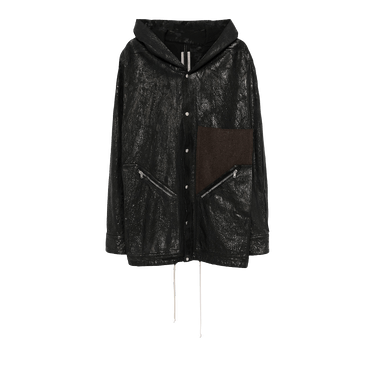 Rick Owens Denim Tour Hoodie 'Black/Brown/Black'