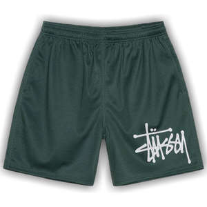 Stussy Mesh Big Basic Shorts 'Spruce'