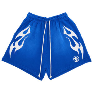 Hellstar Flame Shorts 'Blue'