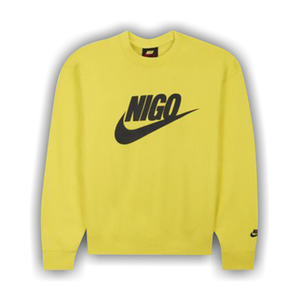 Nike x Nigo NRG Fleece Crew Sweatshirt 'Yellow'