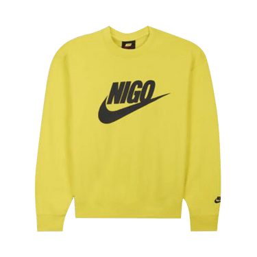 Nike x Nigo NRG Fleece Crew Sweatshirt 'Yellow'