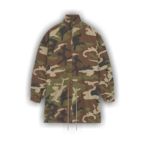 Fear of God Essentials Military Nylon Mockneck Anorak 'Woodland Camo'