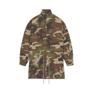 Fear of God Essentials Military Nylon Mockneck Anorak 'Woodland Camo'