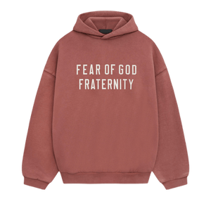 Fear of God Essentials Heavy Fleece Hoodie 'Crimson'
