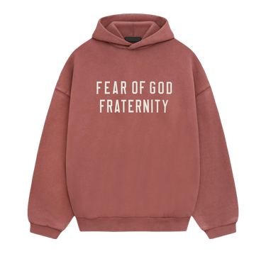 Fear of God Essentials Heavy Fleece Hoodie 'Crimson'