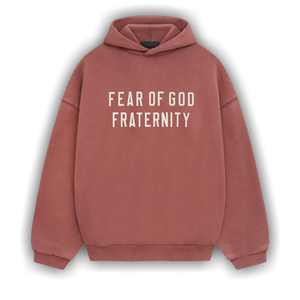 Fear of God Essentials Heavy Fleece Hoodie 'Crimson'