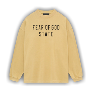 Fear of God Essentials Heavy Long-Sleeve Tee 'Amber'