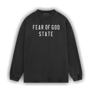 Fear of God Essentials Heavy Long-Sleeve Tee 'Black'