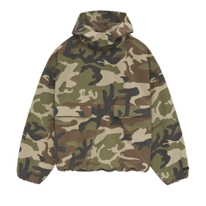 Fear of God Essentials Military Nylon Hooded Anorak 'Woodland Camo'
